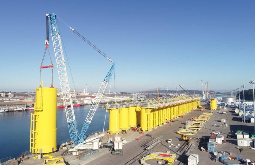 Windar fabrique des tours pour éolienne ainsi que des sous-structures pour l'industrie offshore. ©Windar