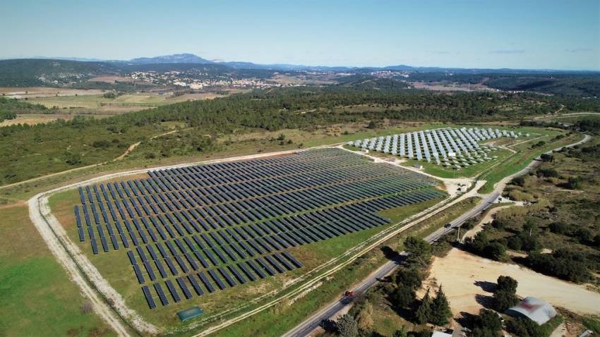 La centrale solaire de Grabels. 
