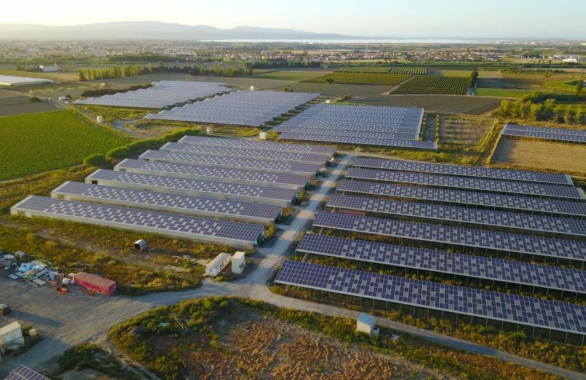 Une centrale solaire au sol détenue par le groupe Amarenco. © Amarenco