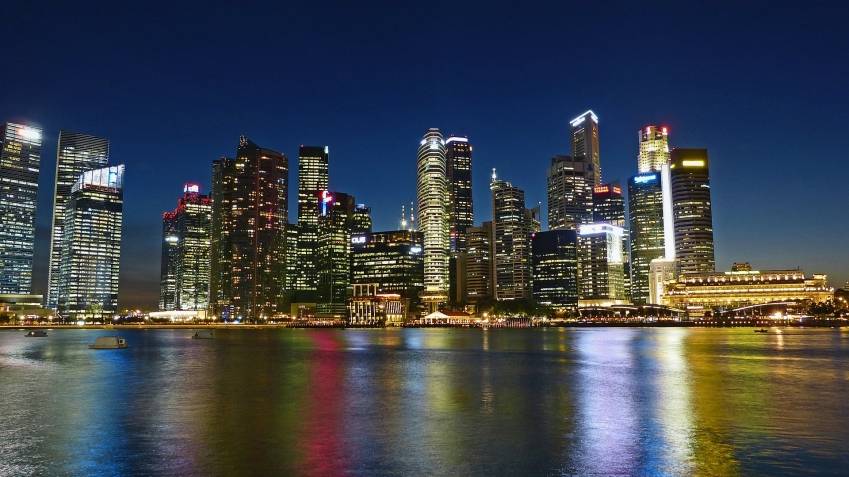 Vue de Singapour.