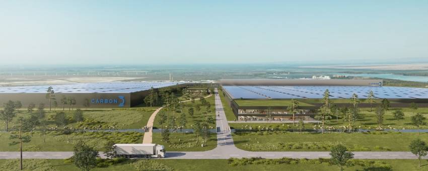 La jeune pousse lyonnaise veut devenir l'un des acteurs majeurs de la production de panneaux photovoltaïques en Europe. © CARBON