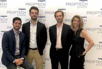 L'&eacute;quipe de Recrutimmo, au Mipim PropTech Europe &agrave; Paris