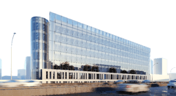 L'immeuble E-conic &agrave; Clichy-la-Garenne.