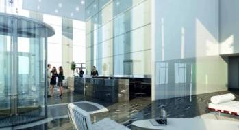 L'int&eacute;rieur de la tour Blanche &agrave; La D&eacute;fense
