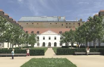 La Cour d&rsquo;Orl&eacute;ans de l&rsquo;ancienne &eacute;cole d&rsquo;&eacute;tat-major de Compi&egrave;gne.
