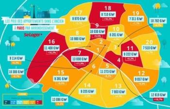 Les prix des logements &agrave; Paris &agrave; la rentr&eacute;e 2018 d'apr&egrave;s SeLoger