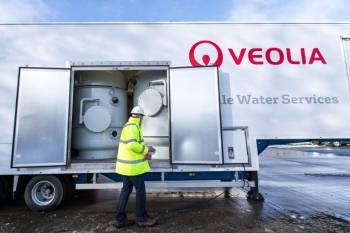 Une citerne de Veolia Water Services.